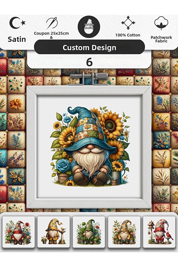 Patchwork Fabric Set – 100% Cotton Patterned Fabric Coupons for Sewing and Hobby