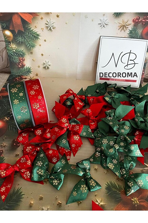 2026 New Year Themed 10 Meter Ribbon Bow – Gift Wrapping, Decoration, Ornament
