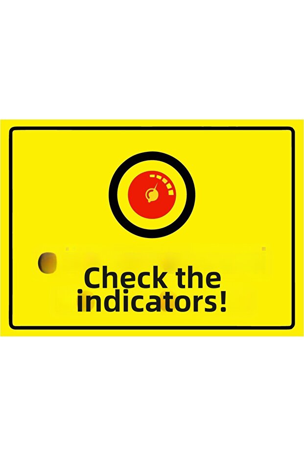 Check the Gauges! Isg Warning Sign Pvc A4 21X30 cm