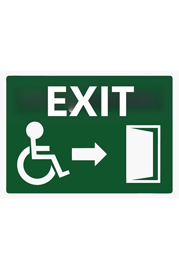 Exit Exıt Isg Warning Sign Pvc A5 15X21 cm