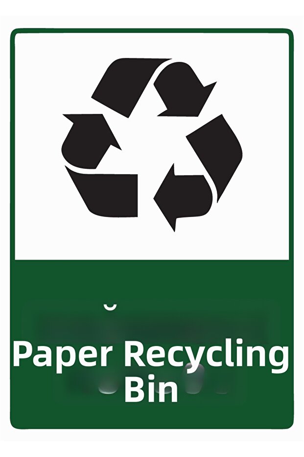 Paper Waste Bin Isg Warning Sign Pvc A3 30X42 cm
