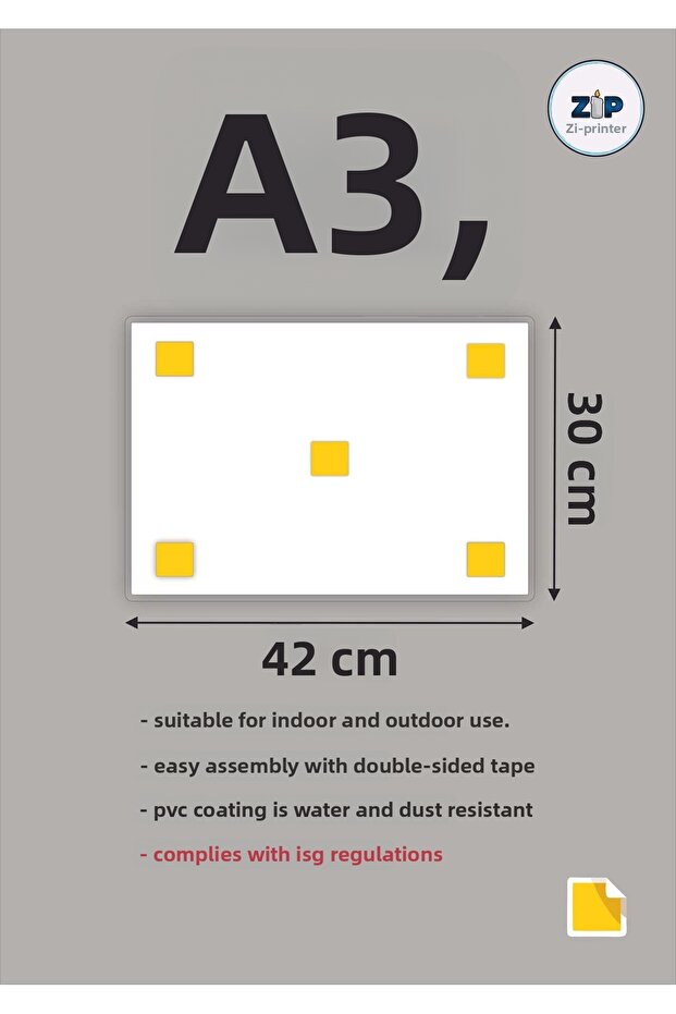 Quality First. If Quality Increases, Costs Decrease Isg Warning Sign Pvc A3 30X42 cm - 2