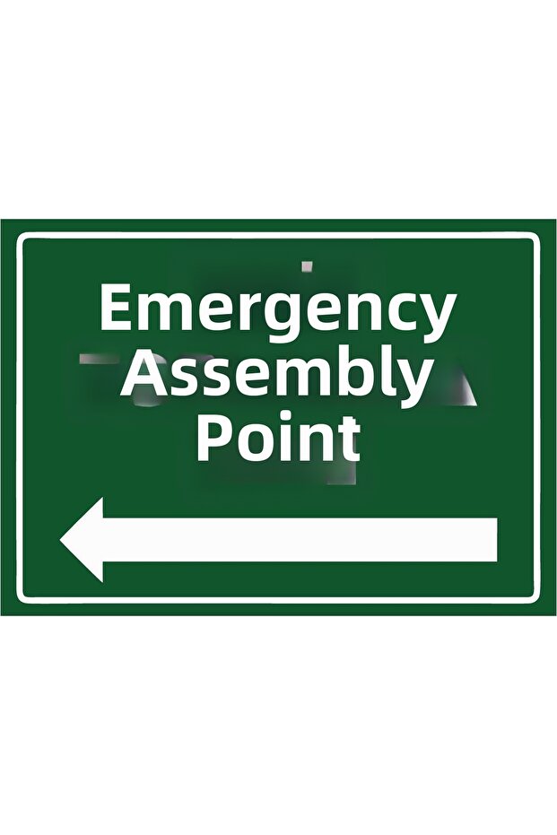 Emergency Assembly Place Isg Warning Sign Pvc A3 30X42 cm