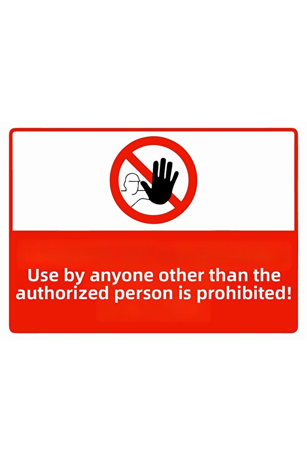 Officer Duty No Other Person Allowed Isg Warning Sign Pvc A3 30X42 cm