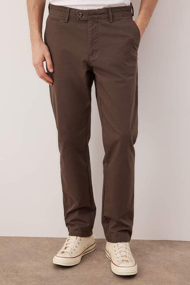 Vizon Erkek Dar Paça/Slim Fit Mevsimlik %100 Pamuk Likralı Kumaş Pantolon TMNAW26PL00032 - 1