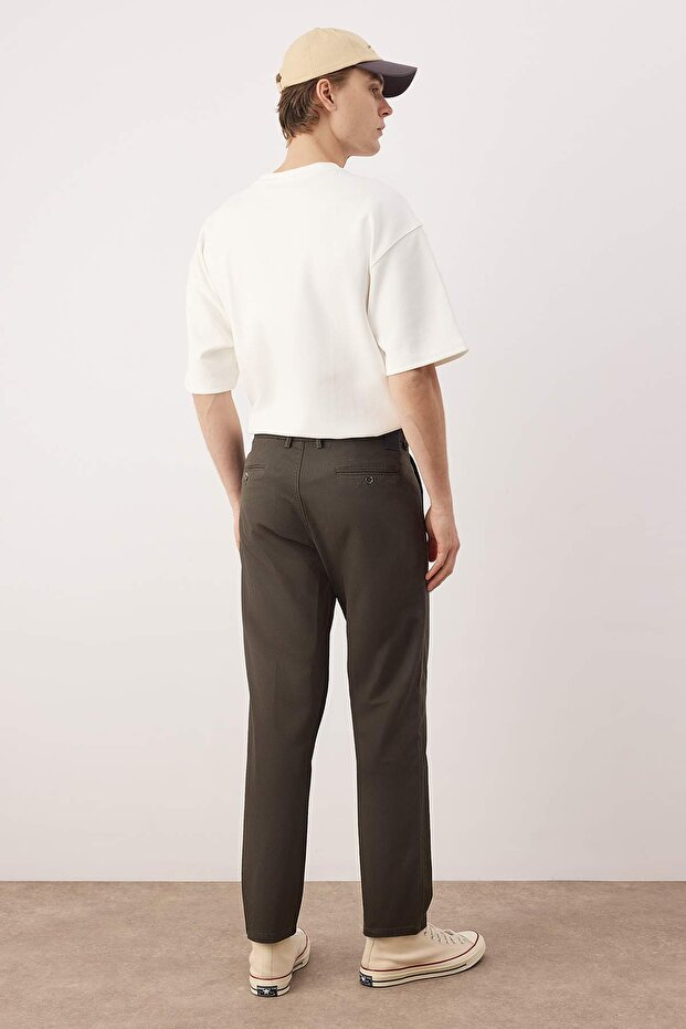 Haki Erkek Gabardin Dokulu Kumaş Pantolon TMNAW26PL00026 - 2