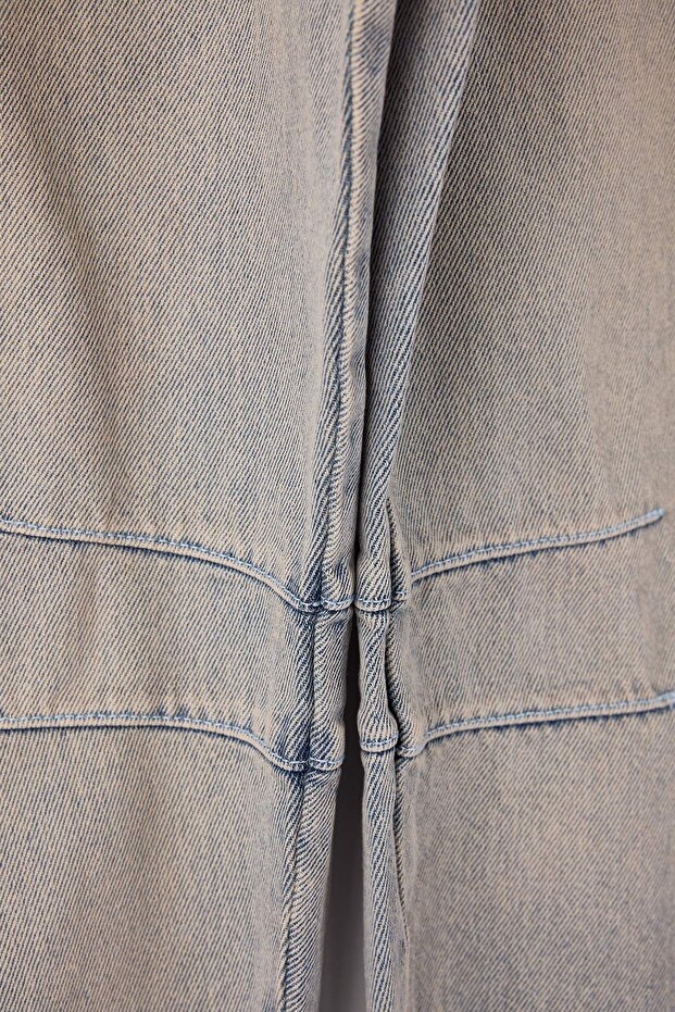 Mavi*001 Yüksek Bel Bagyy Fit %100 Pamuk Non-Stretch Büyük Beden Jeans TBBSS25CJ00000 - 6