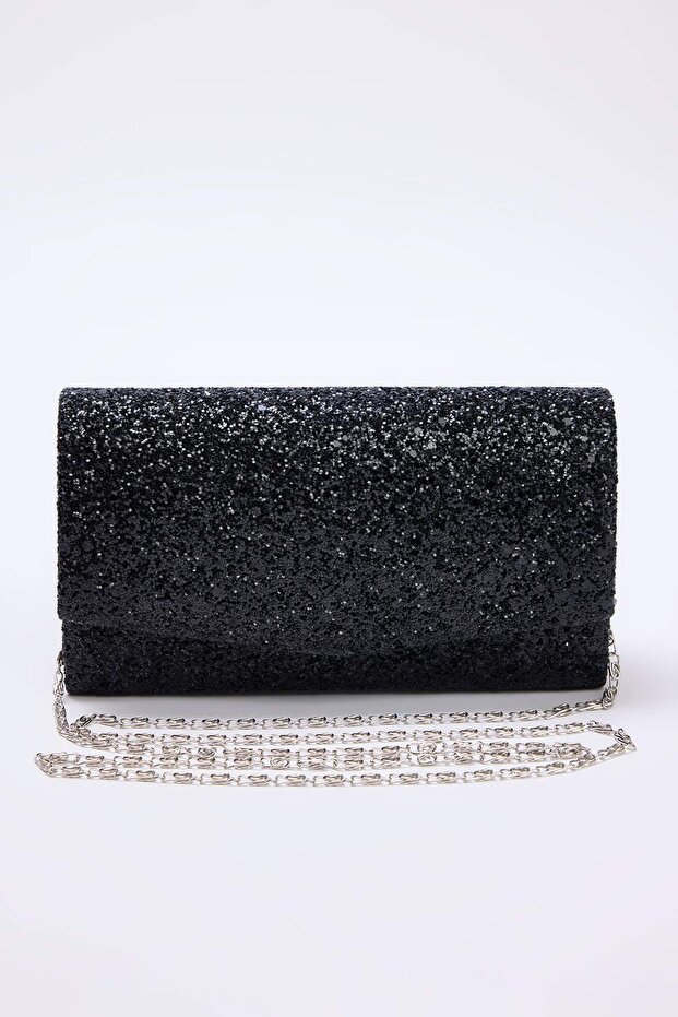 Siyah Kadın Mini Boy Clutch Çanta TAKAW26PY00012 - 1