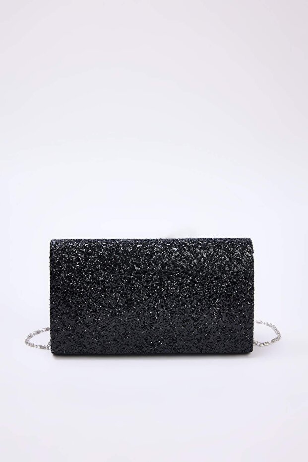Siyah Kadın Mini Boy Clutch Çanta TAKAW26PY00012 - 3
