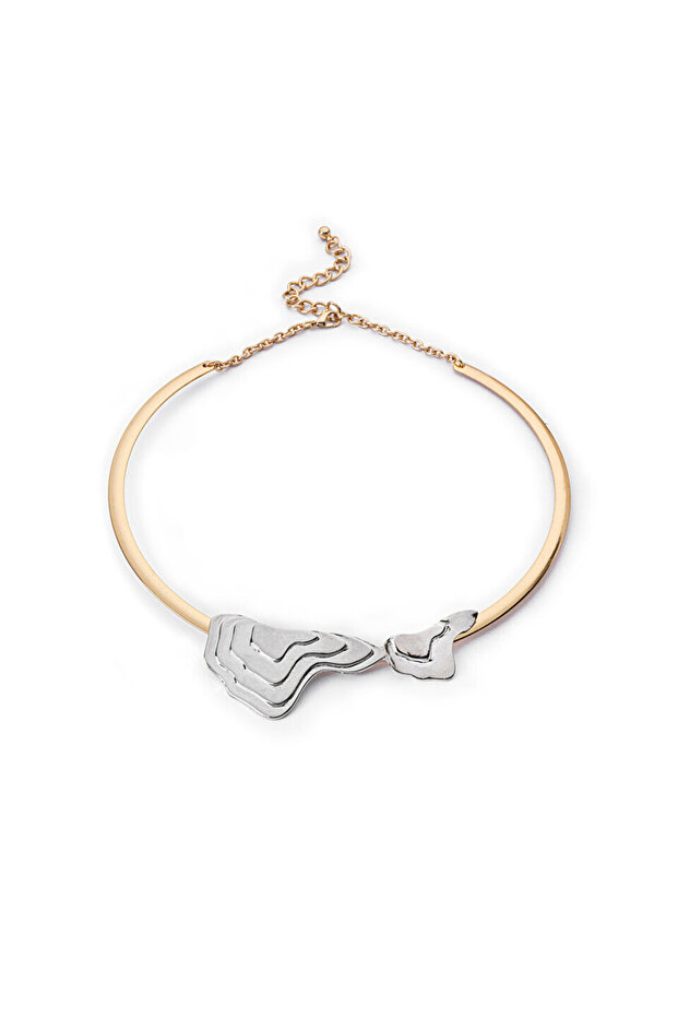 ÇİFT RENKLİ PLAKA KOLYE - 1