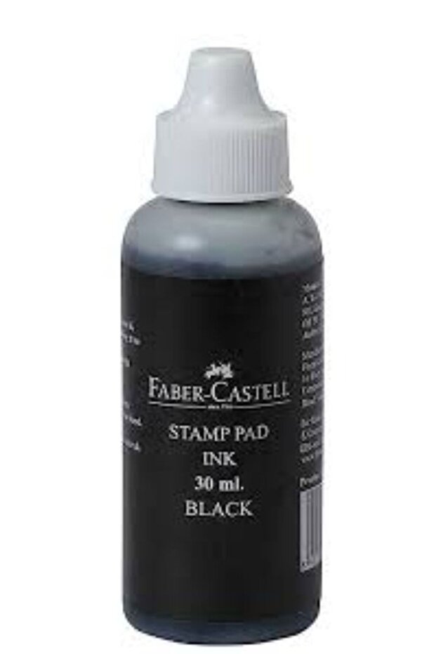 Stamp pad ink - 30ml bottle - black - - 3