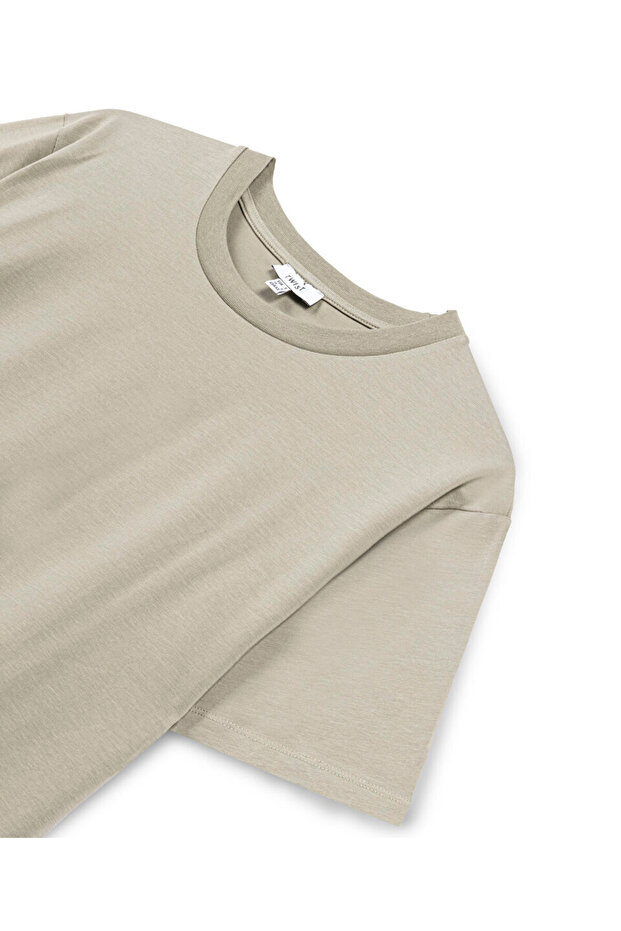 BİSİKLET YAKA BASIC T-SHIRT - 4