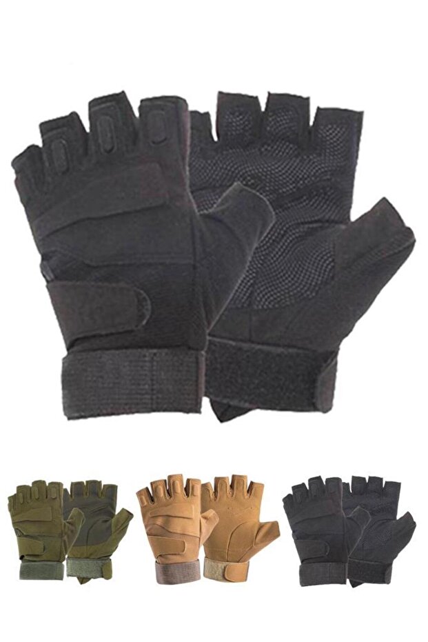 قفازات عملية مقطوعة تكتيكية - 1