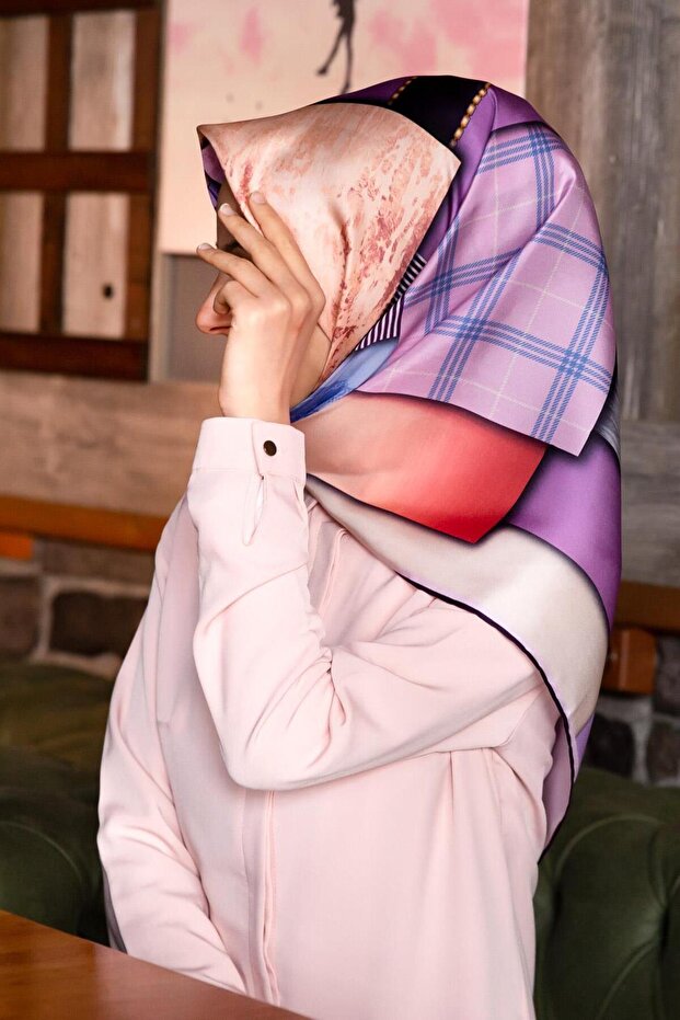 Eșarfă de mătase Twill - 1