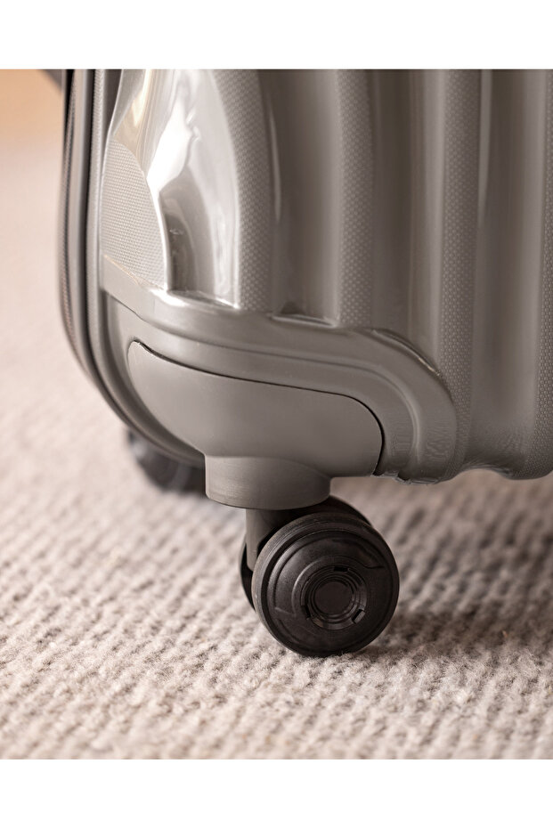 Huitre Valiz/Bavul - Gri - Orta Boy - 4