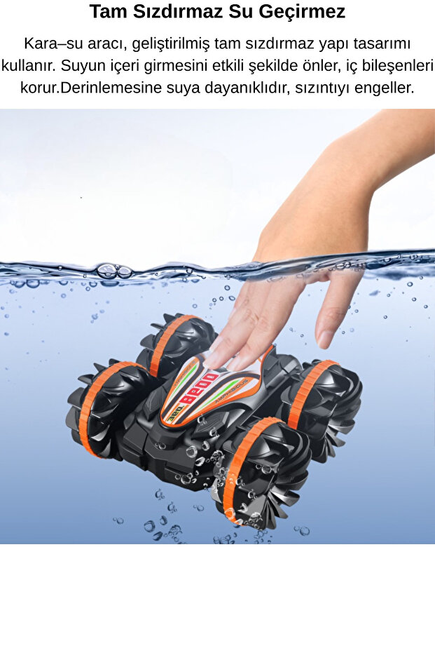 Drift Dublör Suda Ve Karada Giden Rc Araba - 4