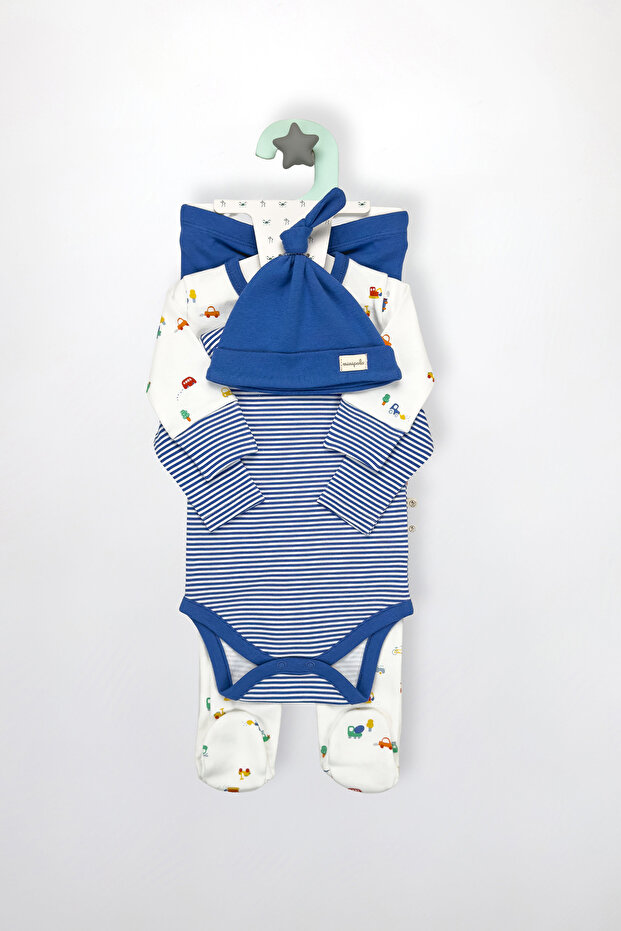 Kale 4'lü Erkek Bebek Tulum Çoklu Set - 4