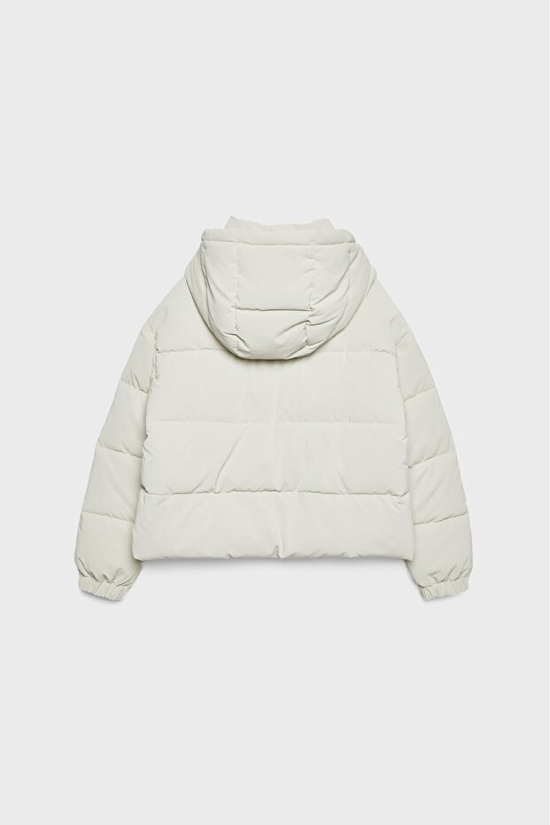 Kapüşonlu şişme mont - 6