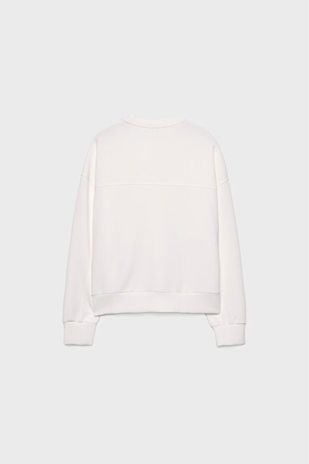 Yumuşak dokulu basic sweatshirt - 6