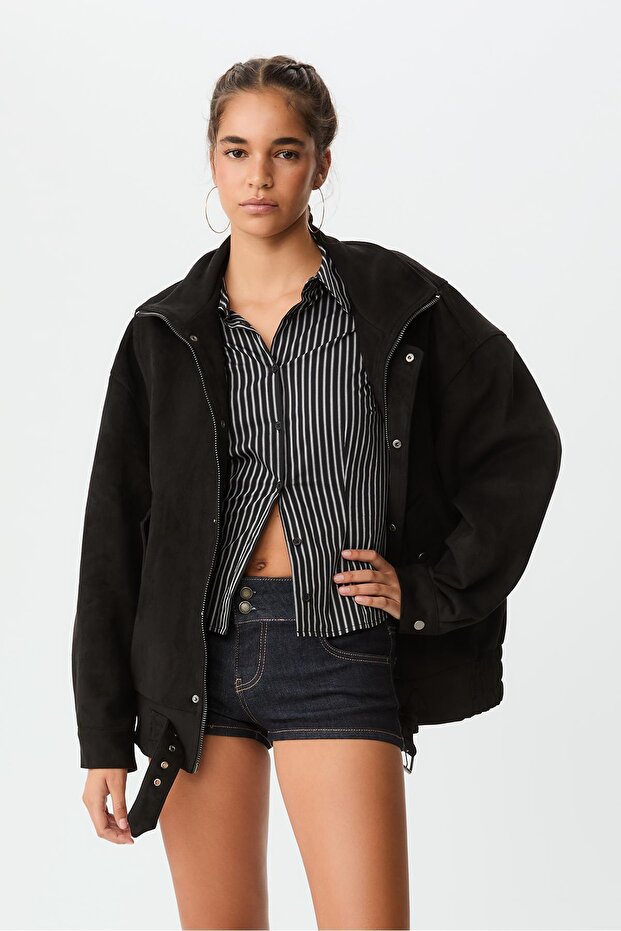 Mini denim şort - 2