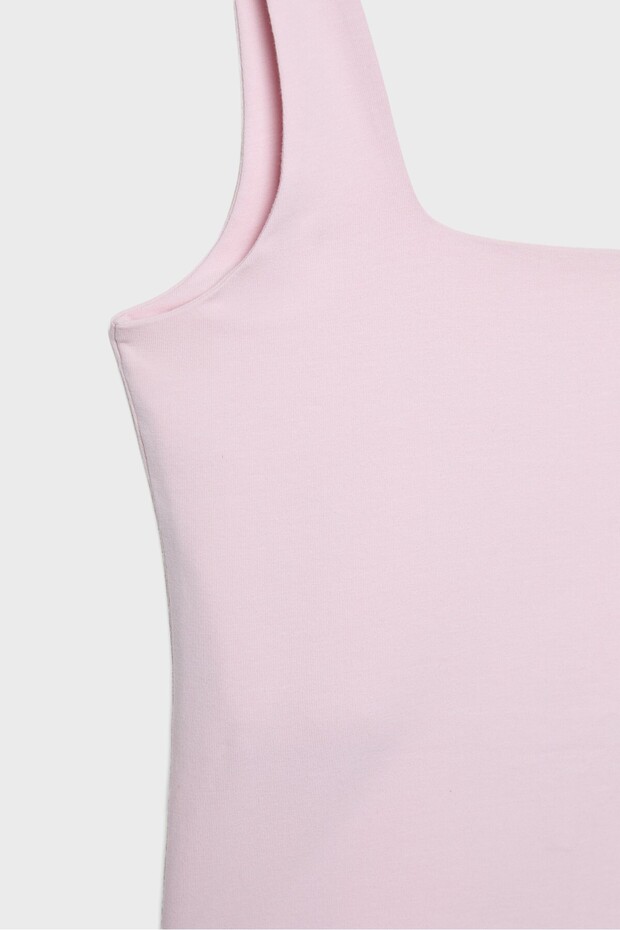 Basic kare yaka top - 7