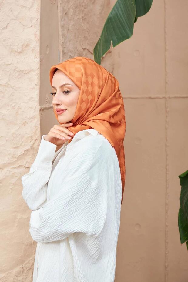 Dama Jakarlı Eşarp Taba 9900-23 - 3