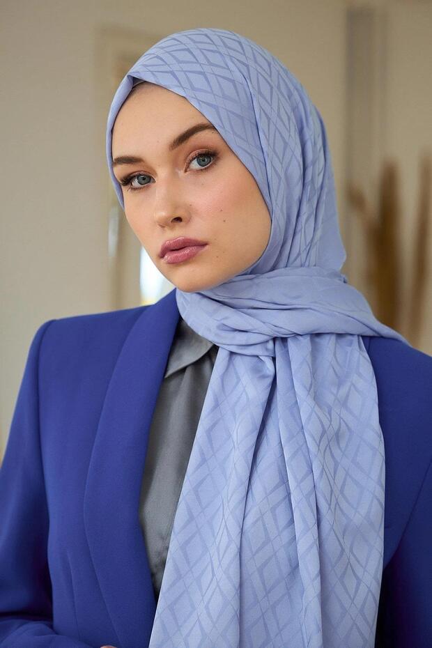 مجموعة Summer Sparkle Collection شال جاكار حريري ناعم أرجواني 9015-17