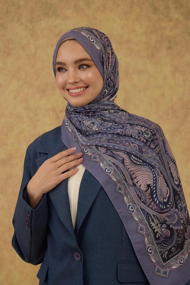 İpekhan Soft Şal Lila 3052-11 - 3