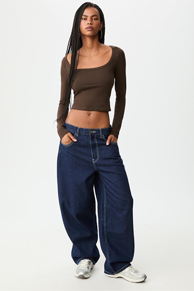 Basic uzun kollu tişört - 2