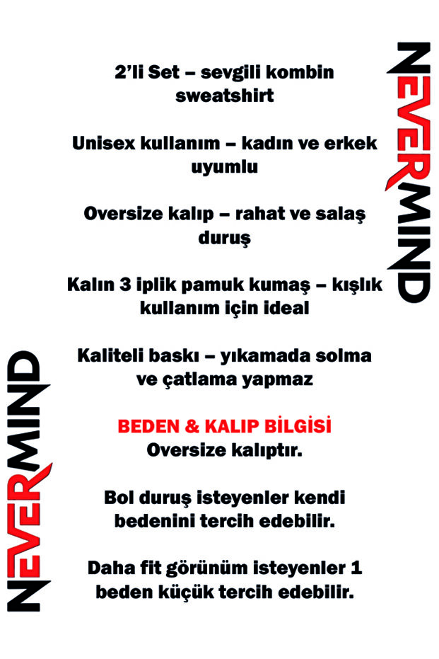 Dear Couple Combination Hoodie Set of 2 – Love Pati Printed Unisex Oversized Hooded Sweatshirt, 3 Thread - 5