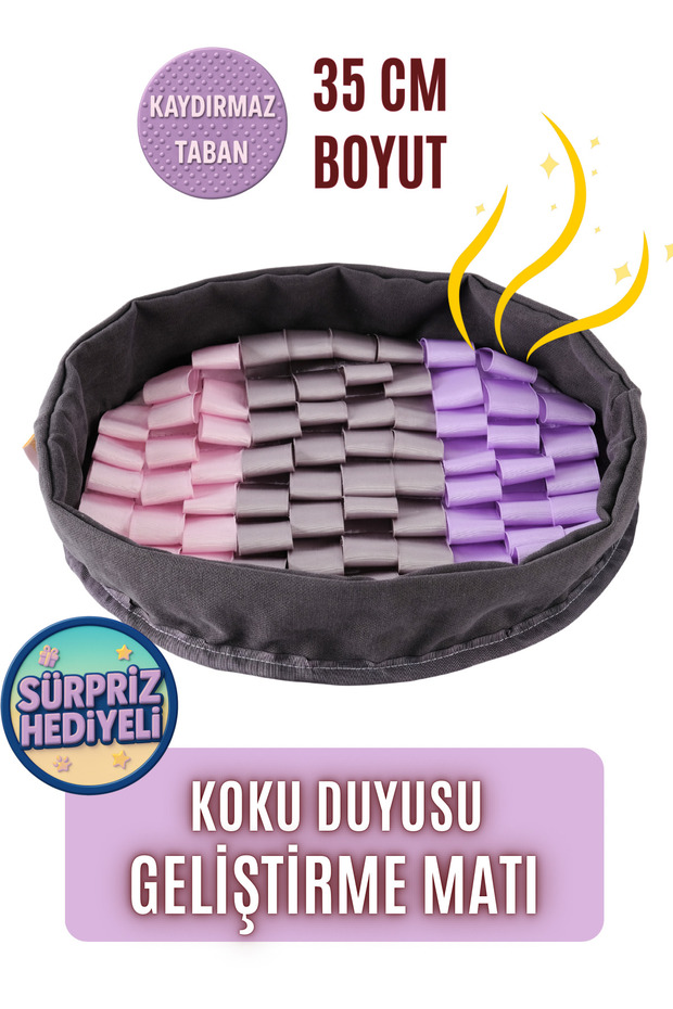 Bulyut (35 cm) - Dog Smell Training Mat, Fetch, Sniffing and Slow Eating Toy, Non-Slip Base