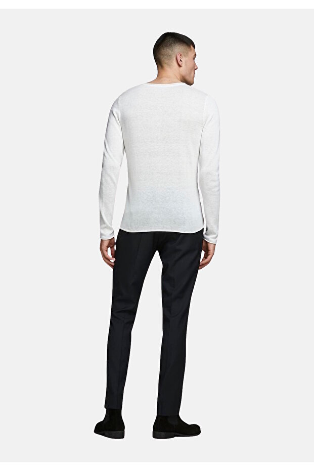 Strickpullover Linen Pullover R-Neck - 3