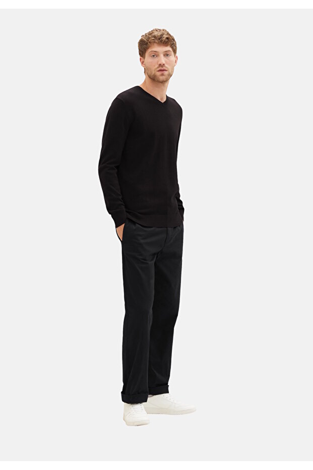 Strickpullover Basic Pullover V-Neck - 4