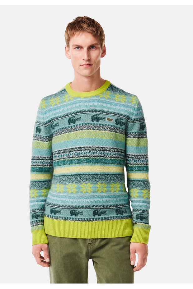 Strickpullover Fair Isle Pullover R-Neck - 5