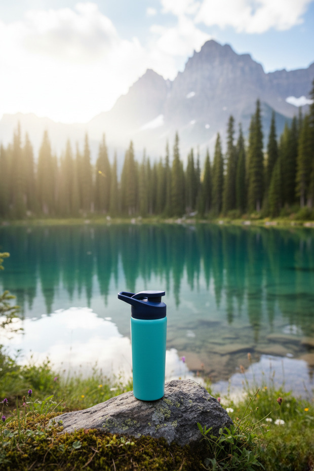 600 ML Stainless Steel Sports Lid Water Flask School Outdoor BPA Free