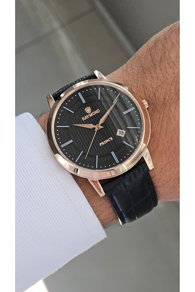 Rym-4735 Quartz Classic Men's Watch - 2 Years Warranty Rose-Black