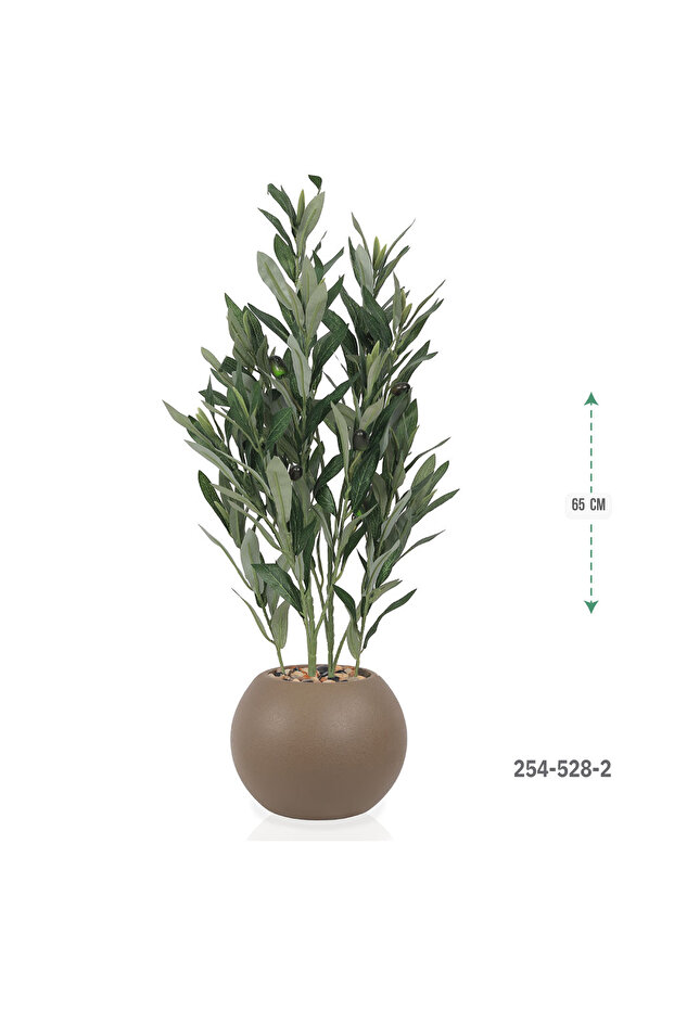 شجرة صناعية محاكاة للشجر الزيتون الصناعية 65 سم - 3