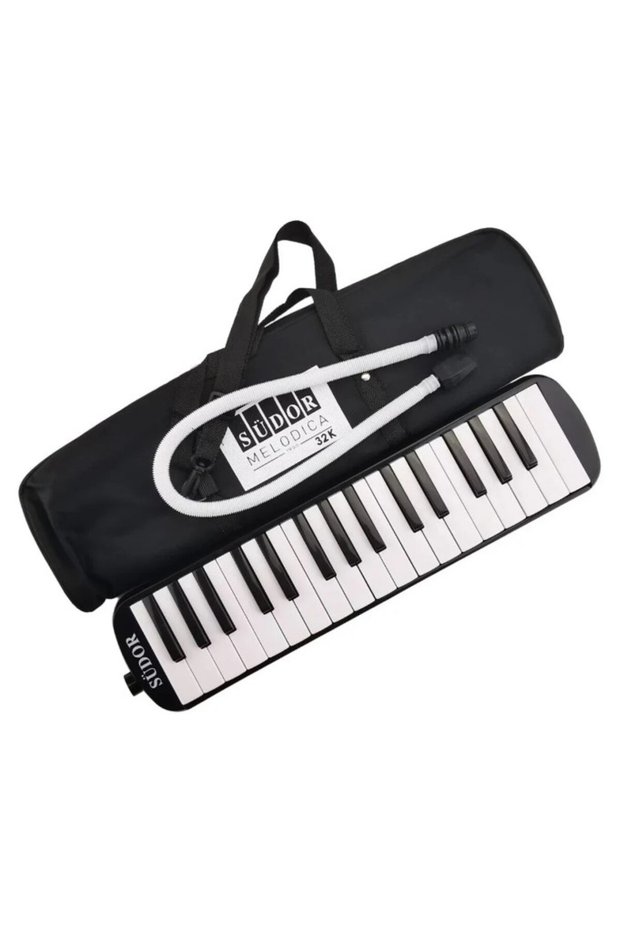 32 Keys Melodica Set with Diaper Bag Black Color Ticon Carrying Heart