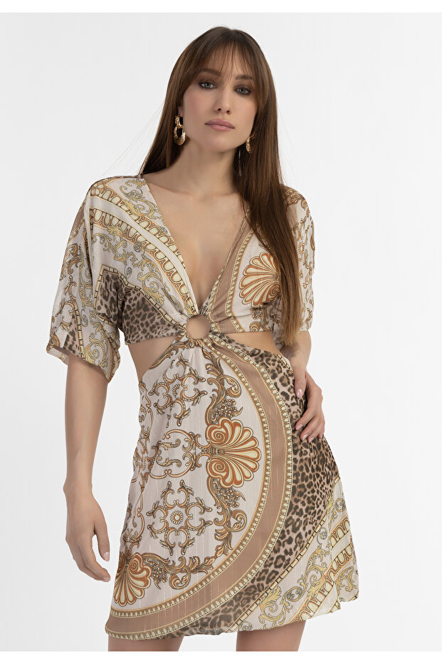 Rochie mini cu decupaje - 3
