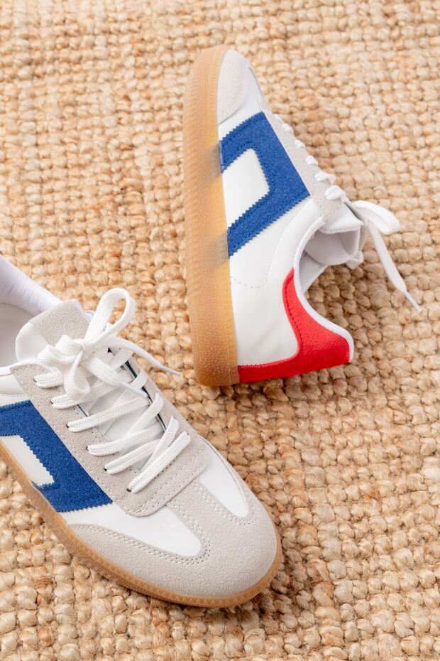 Zri̇n-5007 Premium White Garni Lace-Up Women's Sneaker