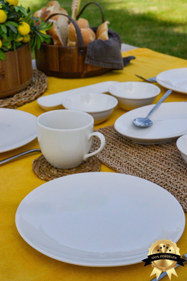 Hayal 16 Piece Porcelain Breakfast Set for 6
