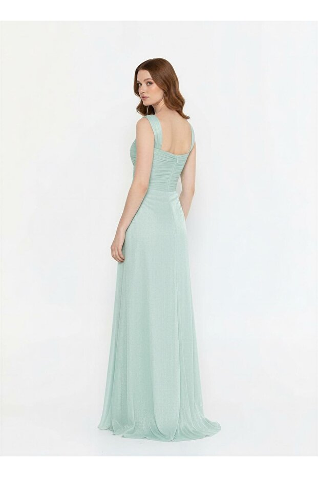 6053ŞİF ŞİFON ELBİSE - 2