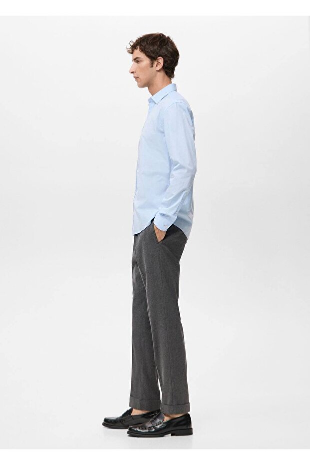 Regular fit %100 pamuklu gömlek - 8