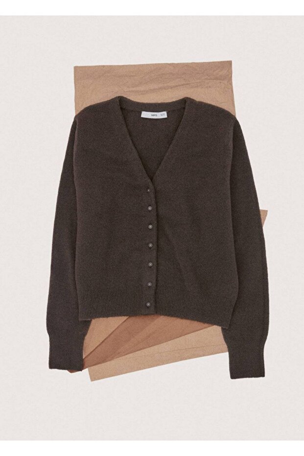 V yaka triko hırka - 6