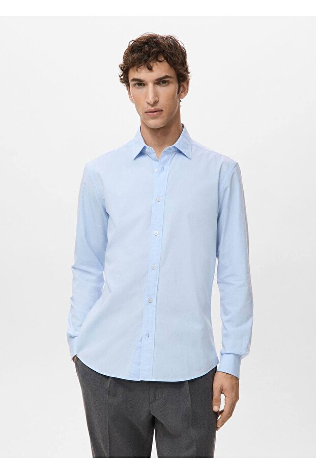 Regular fit %100 pamuklu gömlek - 1