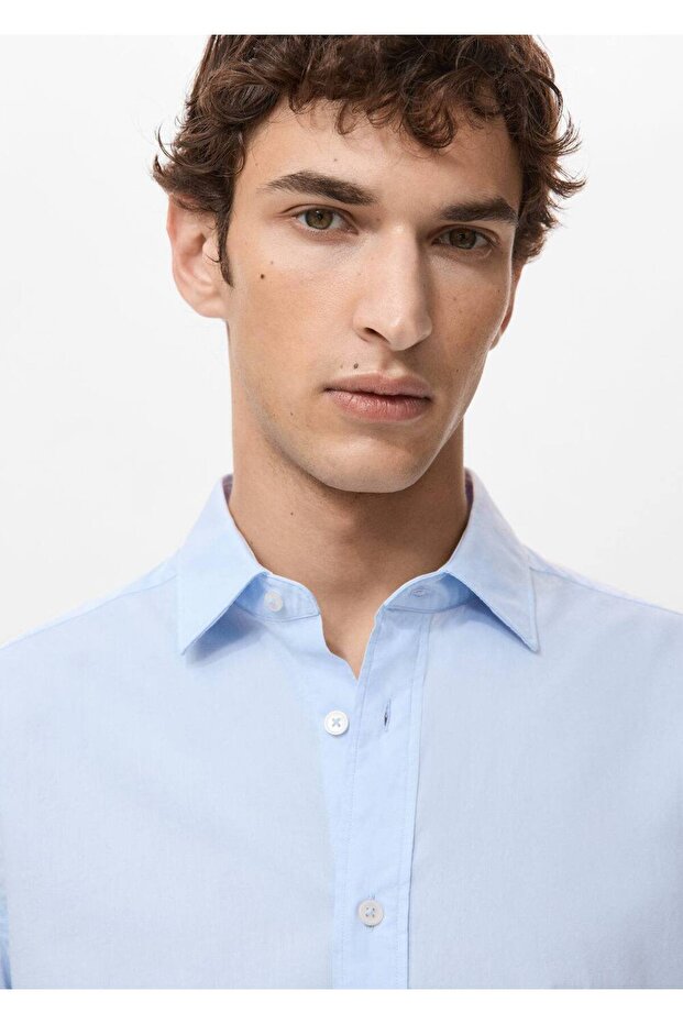 Regular fit %100 pamuklu gömlek - 5