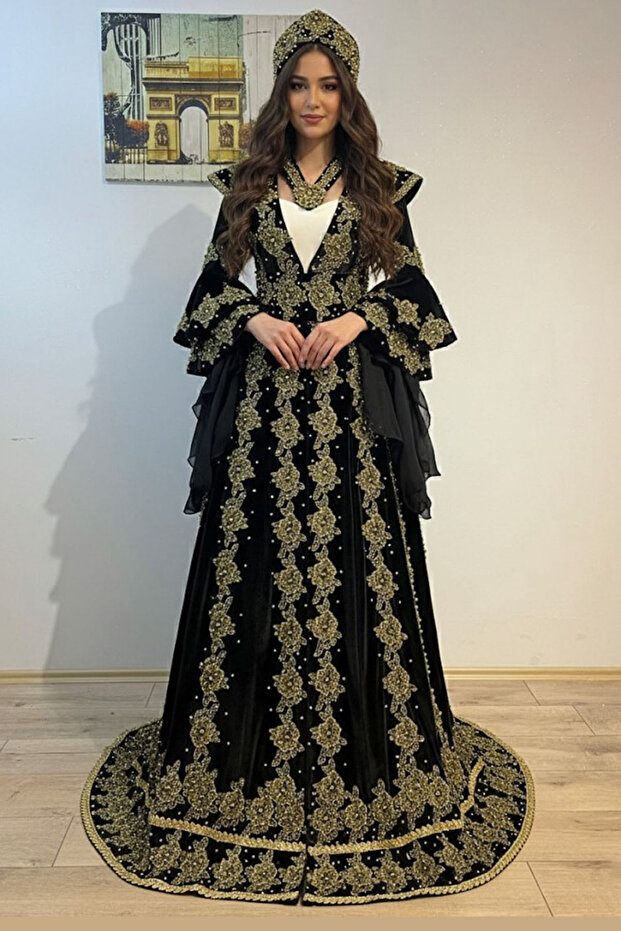 Siyah Kaftan Bindallı - 1