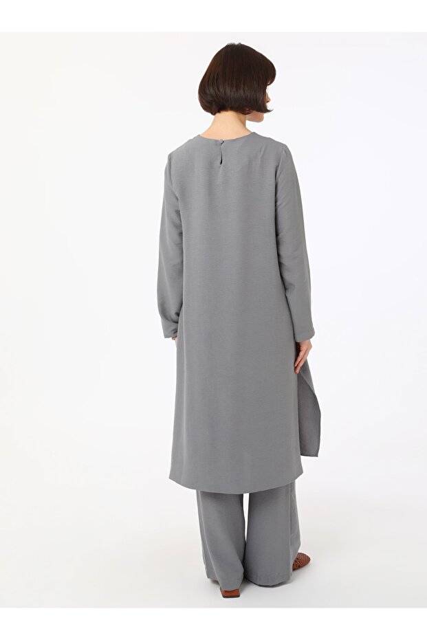 Aerobin Basic Tunik&Pantolon Takım - Gri - - 6