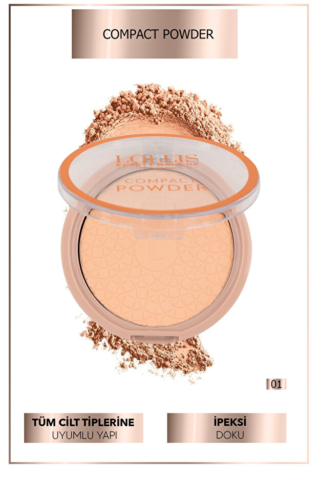 Compact Powder Pudra Pürüzsüz Görünüm Hafif Dokulu Kompakt Powder 01 - 5