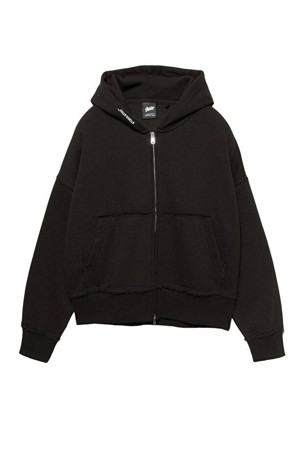 STWD Studio fermuarlı kapüşonlu sweatshirt - 4